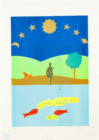 PAOLO PASOTTO (1930-2015)C'è dell'altro oltre l'acqua sai?Serigrafia a 5...