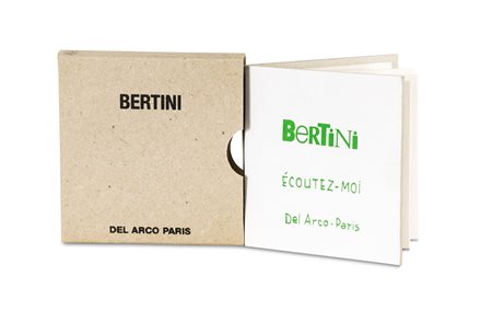 GIANNI BERTINI (1922-2010)Écoutez-moi, 1995Libro d'arte con apertura a...