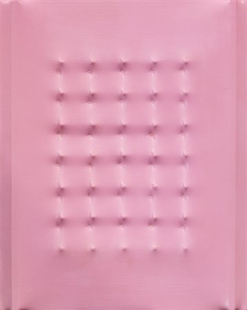 LUIGI ROSSANIGO (1948)Presenze, 2000Acrilico rosa su tela estroflessa...