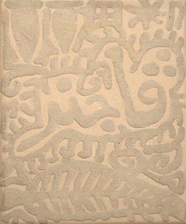 Fathi Hassan 1957, Il Cairo - [Egitto] San Wagner olio e sabbia su tela...