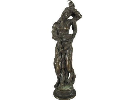 Scultura in bronzo del fiorentino Antonio Berti, raffigurante La Filosofia....