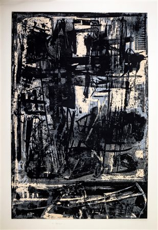 Emilio Vedova, Senza titolo 1970 Litografia, cm 72,5x47,5