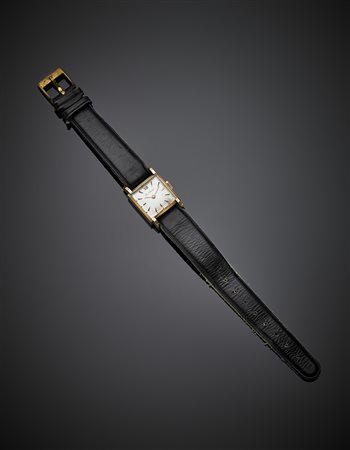 PAUL BUHRE'Orologio in oro giallo da polso, da donna con cinturino in pelle,...