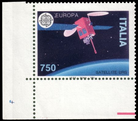 REPUBBLICA 1991Varietà. 750 lire "Satellite DRS azzurro"ProvenienzaCollezione...