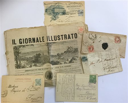 AUSTRIA 1850/1918Lotto di francobolli e lettere del periodo con buone...