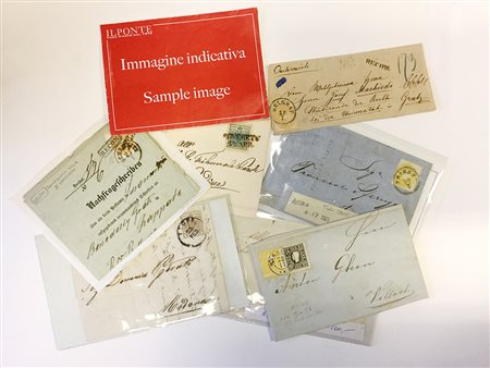 AUSTRIA 1850/1861Lotto formato da francobolli sciolti e su busta,...