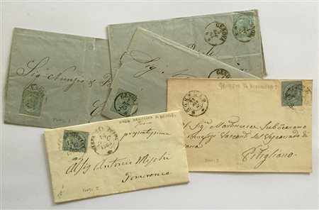 REGNO D'ITALIA 1863Dicembre '63. Lotto di lettere del periodo, tra cui una...