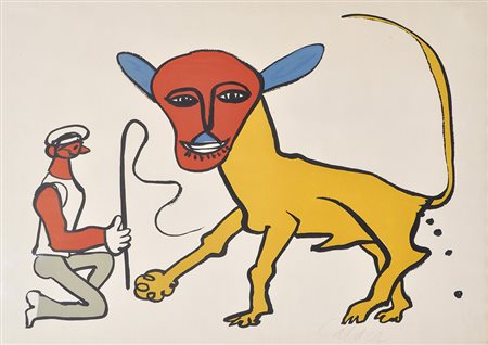 Alexander Calder Lion Tamer, um 1974;Litografia, 58 x 79 cm Firma autografa e...