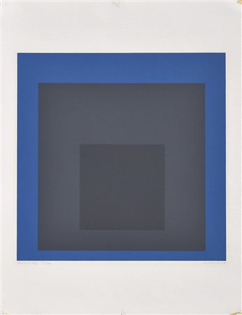 Hans Albers Slate & sky, 1964;Serigrafia, 17,7 x 17,7 cm (immagine), 20 cm...