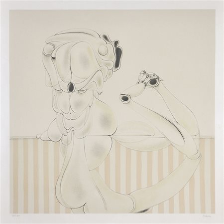 Hans Bellmer Senza titolo;Litografia a col., 59 x 56 cm Firma e numerazione...