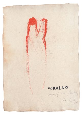 PIERO PIZZI CANNELLA Roma 1955 Corallo, omaggio a Picabia tecnica mista su...