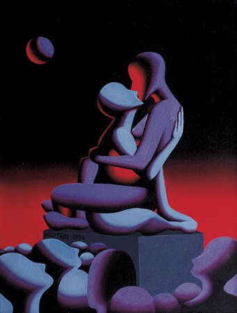 MARK KOSTABI Los Angeles 1960 Crowd pleasers, 1996 olio su tela cm. 60x46,...