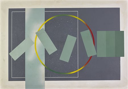 HIROMI MASUDA (n. 1942) La visione della natura. 1971. Acrilico su tela. Cm...