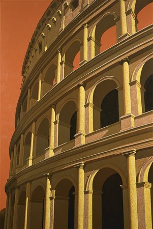 REGGIO MAURO (n. 1971) Colosseo. 2010. Olio su tela . Cm 100,00 x 150,00. Al...