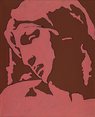 FESTA TANO (1938 - 1988) Da Michelangelo. 1976. Olio su tela . Cm 40,00 x...