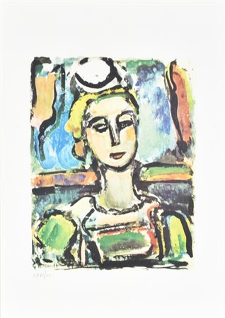 Georges Rouault La Roussalka, 1943 litografia su carta, cm 50x35 esemplare...