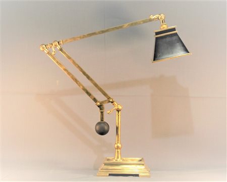 LAMPADA DEL XX SEC. da tavola in ottone cm 80