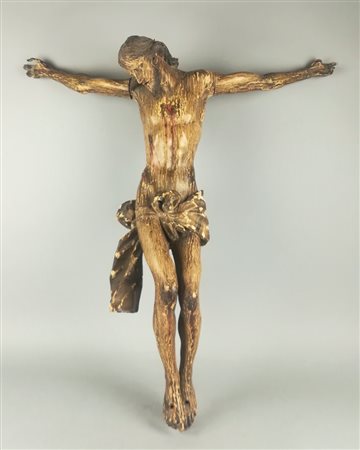 SCULTORE DEL XIX SEC. 'Cristo'' Legno laccato cm 68x66