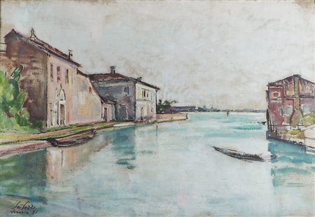 Fioravante Seibezzi Venezia 1906-1975 "Venezia" cm. 45x62 - olio su tela...