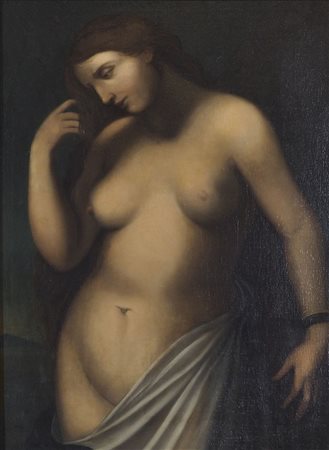 Maestro del XIX secolo "Nudo di donna" cm. 110x80 - olio su tela foderata