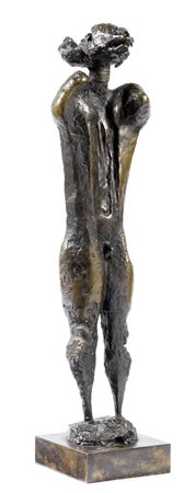 Luciano Minguzzi, Bologna 1911 - Milano 2004, Figura, Scultura in bronzo, cm....