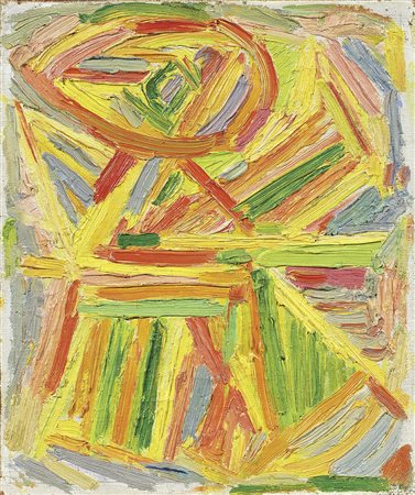 Asger Jorn, Vejrum 1914 - Aarhus 1973, Senza titolo, 1944-45 ca., Olio su...