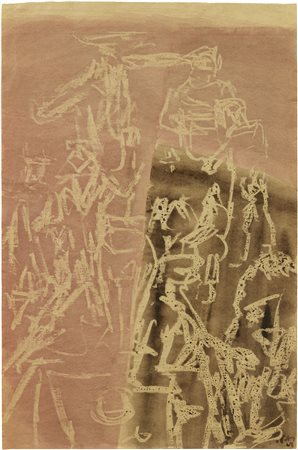 Mark Tobey, Centerville 1890 - Basilea 1976, Untitled, 1969, Acquerello su...