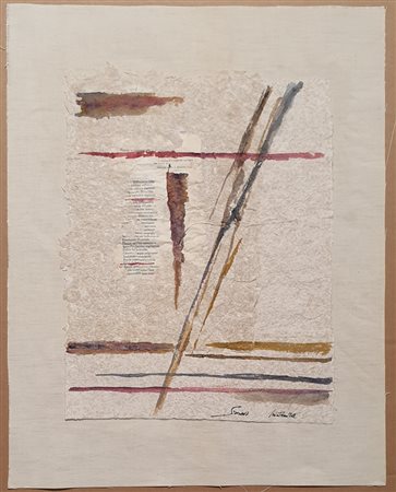 MANICARDI SIMONETTA (1960) Collage, Memoria Acquarello e collages su carta a...