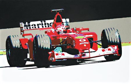 Beatrice Antalya SUPERCAR F1 acrilico su tela, cm 50x80 sul retro: firmato...