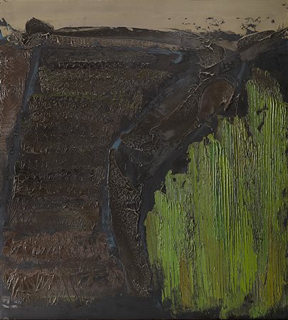 William Congdon (Providence 1912 - Milano 1998)"Crocefisso 182" 1980olio su...