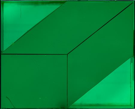 RODOLFO ARICÒ (1930-2002)Scatola verde, 1968Acrilico e cartone in box di...