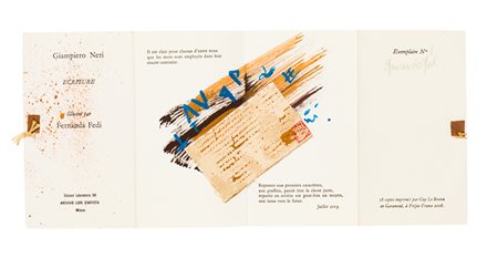 FERNANDA FEDI (1940)Ecriture, 2003Tecnica mista e collage su cartone...