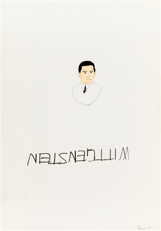 GIANFRANCO NOTARGIACOMO (1945)Witt Jenstein, 1976Tecnica mista su cartacm...