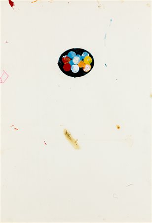MARIO SCHIFANO (1934-1998)Senza Titolo, 1978-1980Smalto e collage su cartacm...