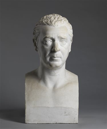 CALI ANTONIO (1788 - 1866) Ritratto di Domenico Ventimiglia. Gesso. Cm 26,00...