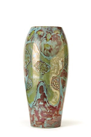 Torido Mazzotti (1895 - 1988)Grande vaso a urna in ceramica smaltata in...