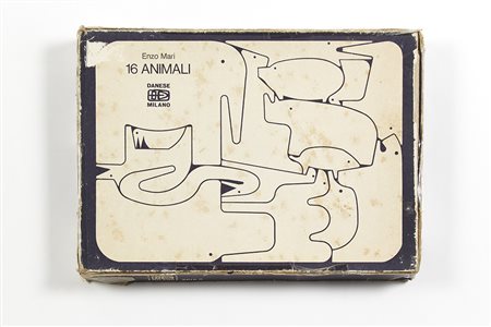 Enzo Mari (Novara 1932)"Sedici animali"Puzzle. Produzione Danese, Milano,...