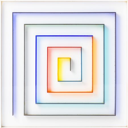 Gregorio Vardanega 1923 - 2007 Spirale Cromatica - 1971 tecnica Plexiglass su...