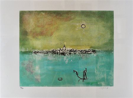 FRANCO ROGNONI Venezia Acquaforte/acquatinta Dim. 60x80 Esemplare 76/150 Al...