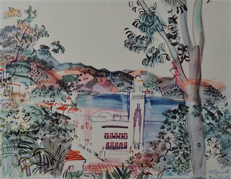 RAOUL DUFY Philippeville Fotolitografia Dim 49x37,5 Esemplare 688/1000...