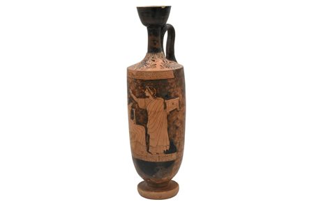 LEKYTHOS ATTICA A FIGURE ROSSE DATAZIONE: fine V SEC. A.C. MATERIA E TECNICA:...