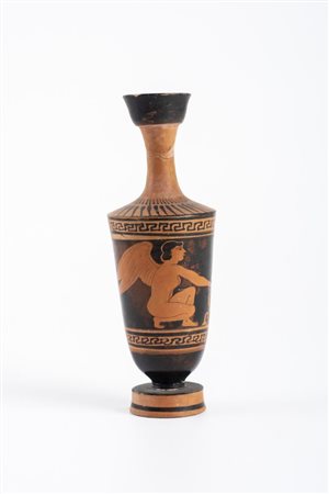 LEKYTHOS ATTICA A FIGURE ROSSE DATAZIONE: metà VI sec. a. C. MATERIA E...