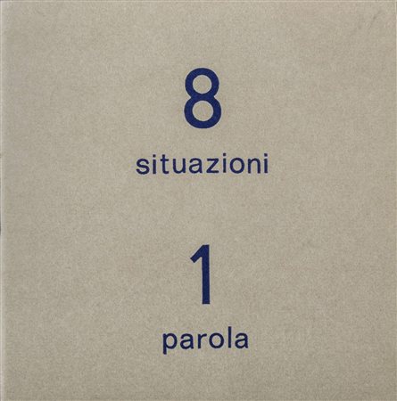 MIRELLA BENTIVOGLIO (1922 - 2017) 8 situazioni 1 parola (traffico) 1971 Libro...