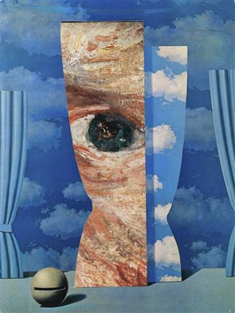 JIRI KOLAR (1914 - 2002) Pezzo di autoritratto di Van Gogh su un Magritte...