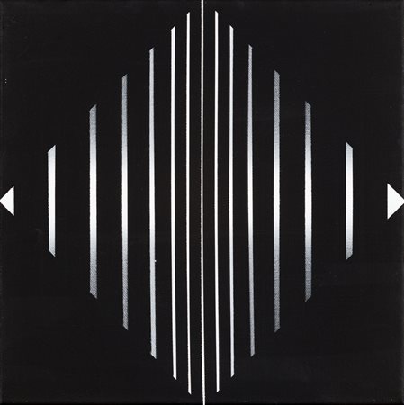 ENNIO FINZI (1931)Luce -vibrazione, 1974-2016Acrilici su telacm 30x30x2Firma,...