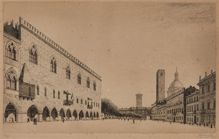 ANTONIO CARBONATI (1893-1956)Il Palazzo Ducale - Mantova, 1937IncisioneLastra...