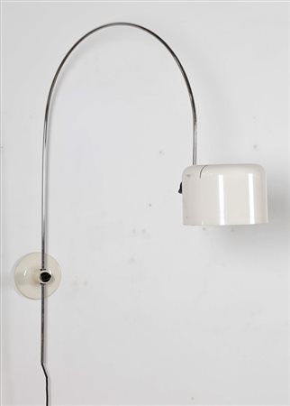 COLOMBO JOE (1930 - 1971) Lampada da parete. Metallo cromato e laccato. Cm...