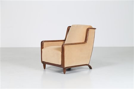 BUFFA PAOLO (1903 - 1970) Poltrona. Legno e velluto. Cm 69,00 x 81,00 x...