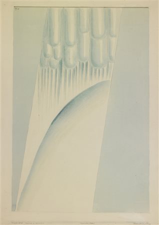 GUASTI MARCELLO (n. 1924) Progetto n.5.88 -Nuvole di ghiaccio. 1988. Tecnica...