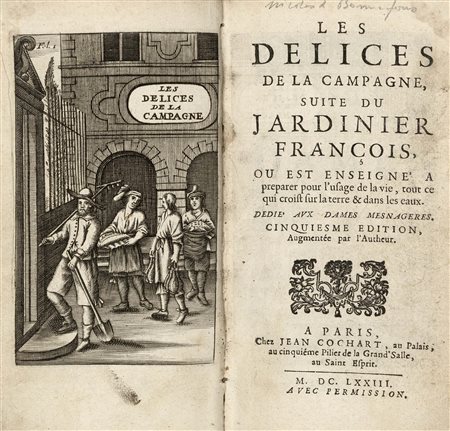 [GASTRONOMIA, CACCIA E AGRICOLTURA] - BONNEFONS, Nicolas de - Les Délices de la